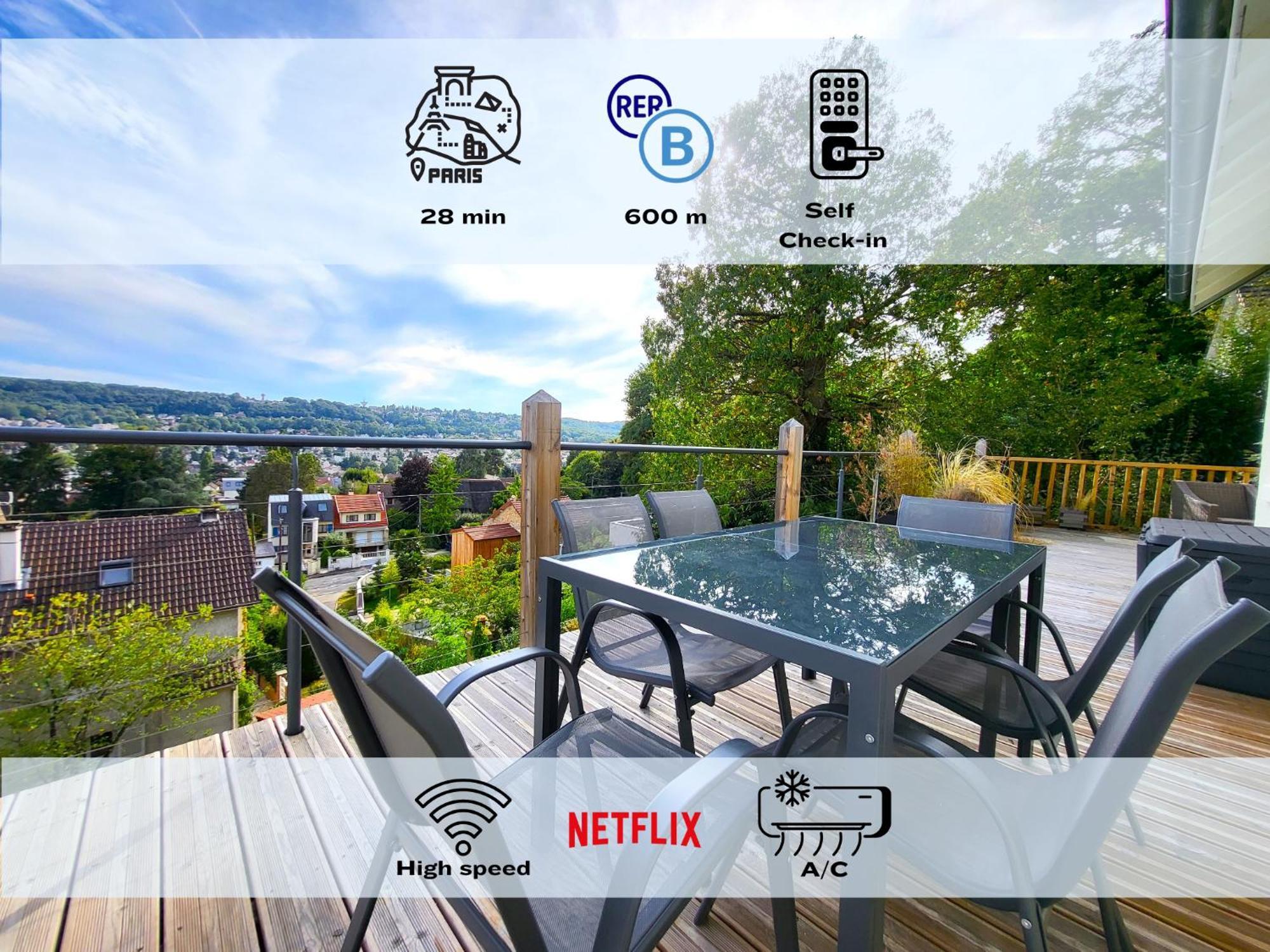 Le Bellevue - Beaux Appartements Avec Vue Splendide Palaiseau Eksteriør billede